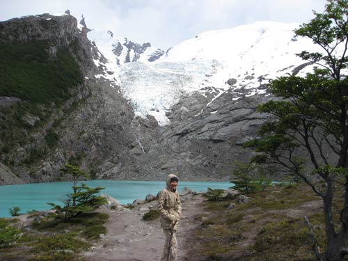 Glacier in Fitzroy ranges near El Chalten