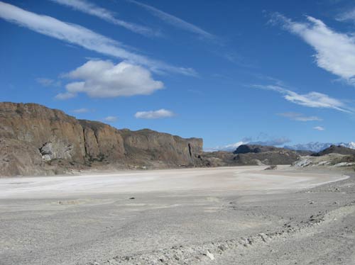 dry salt lake, Lago Posadas, Argentina