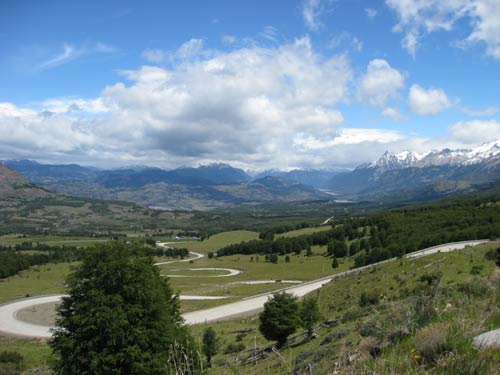 mountain roads in Patagonia